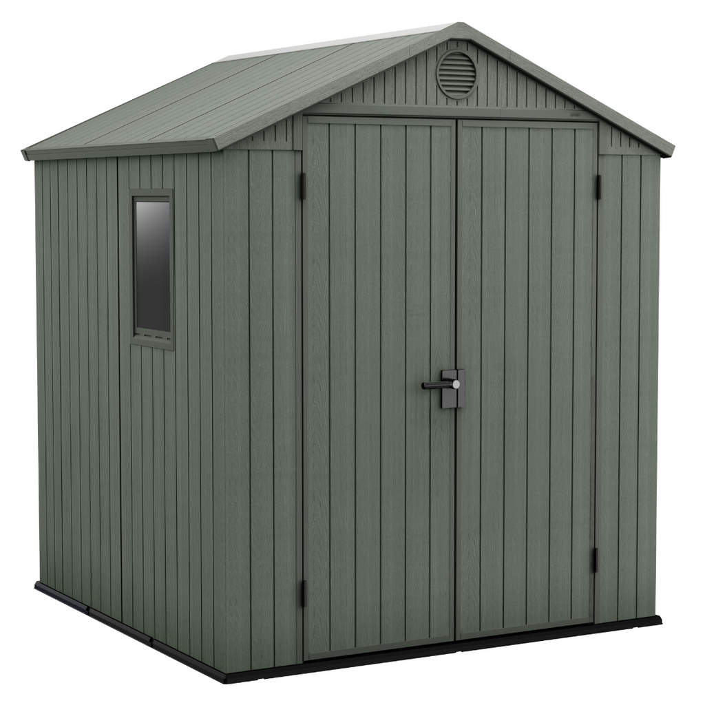 Darwin 6x6ft (1.9m x 1.8m) Garden Shed - Green