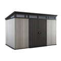 Keter Artisan 11x7ft Double Door Pent Outdoor Plastic Garden Shed