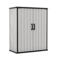 Keter Premier Shed Outdoor Resin Storage Shed with Shelf Brackets for Patio Furniture, Pool