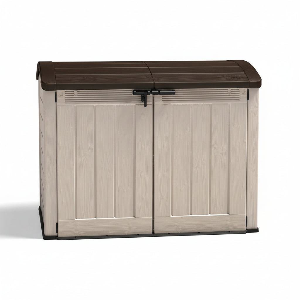 Keter Store It Out Ultra Outdoor Garden Storage Shed, 177 x 113 x 134 cm - Beige and Brown