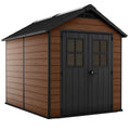 Keter Newton 7x9ft Double Door Outdoor Apex Plastic Garden Shed