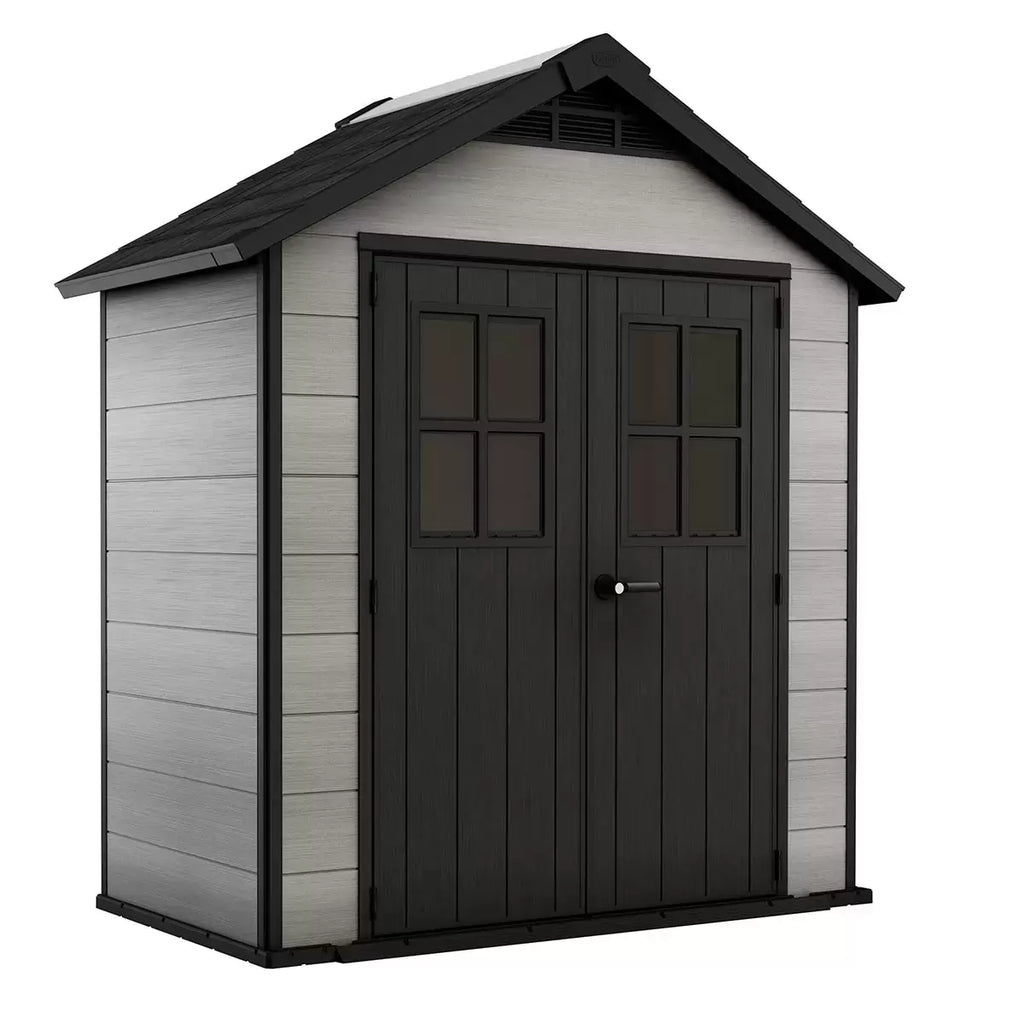 Keter Oakland Shed 7.5x4ft - Grey