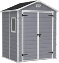 Keter Manor 6x5ft Double Door Outdoor Garden Shed