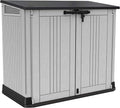 880L Resin Outdoor Storage Shed - Large Garden Storage Box in Grey