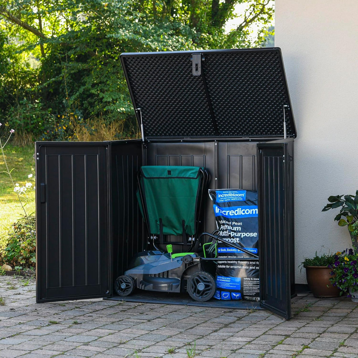 775L Outdoor Storage Box - Large Weather-Resistant Garden Storage