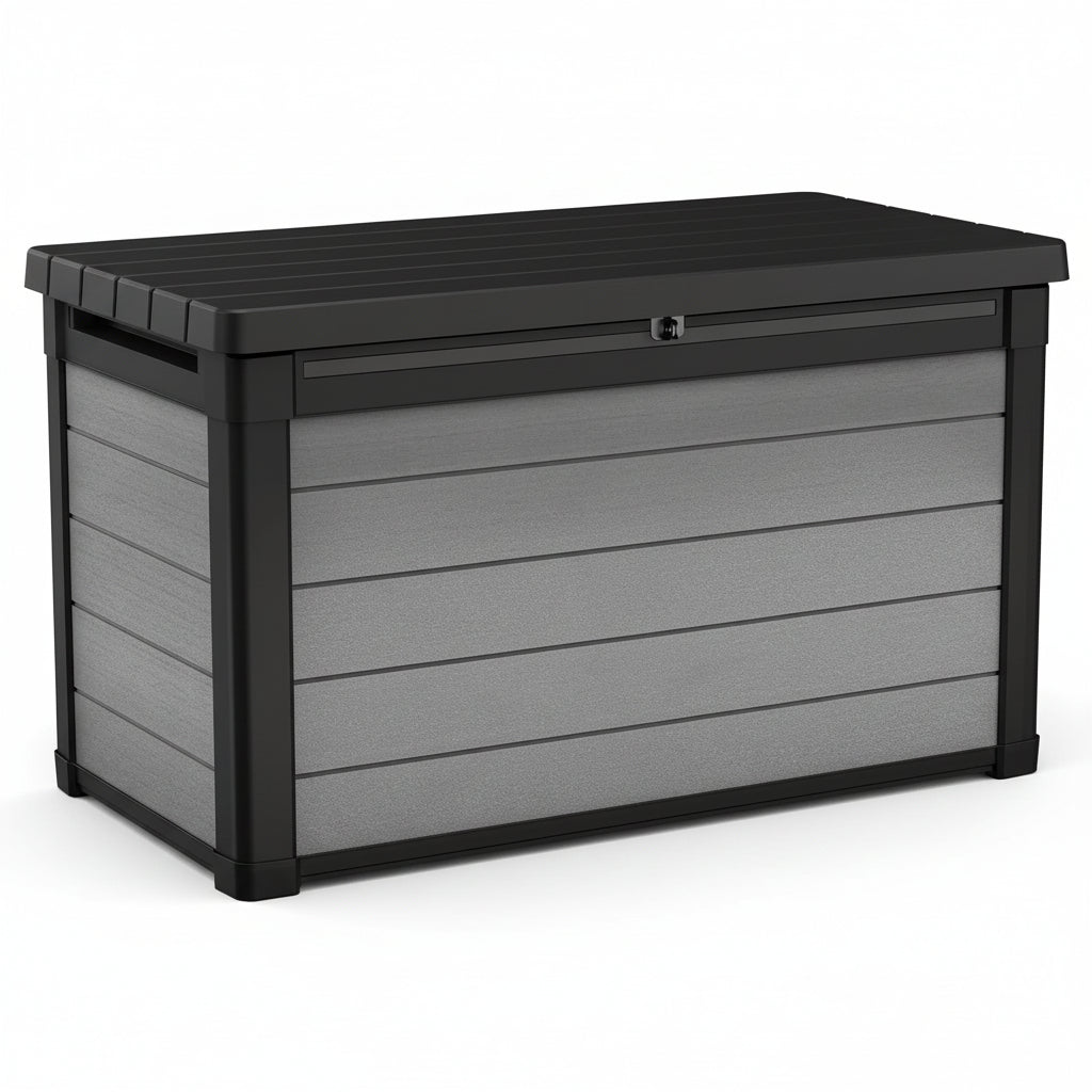 380L Denali Garden Cushion Storage Box - UV-Resistant Outdoor Storage