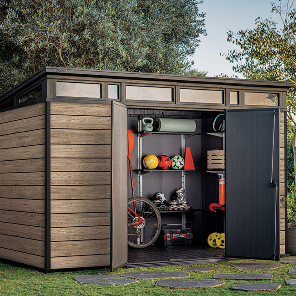 Signature Collection 11x7ft (3.4m x 2.1m) Garden Shed - Ashwood