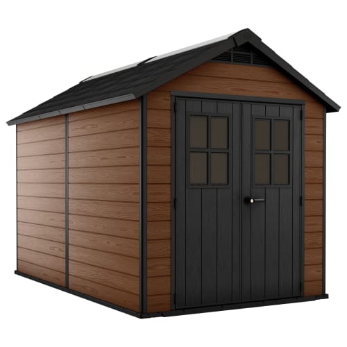 Newton 7x11ft Double Door Outdoor Apex Plastic Garden Shed