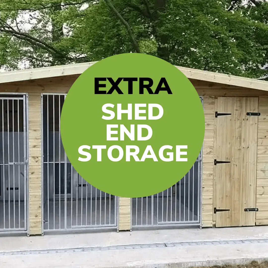 15x4ft Pent Duo Dog Kennel - Professional Installation Included
